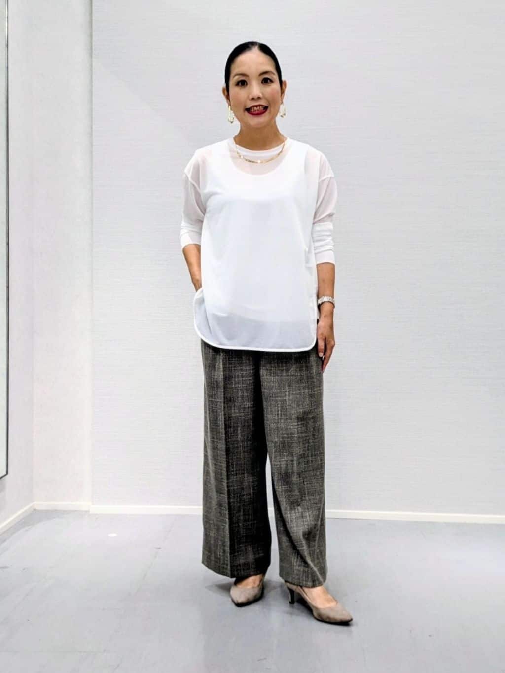 makkyさんの「UNTITLED｜ミンク調フェイクファージレ」を使ったコーディネート