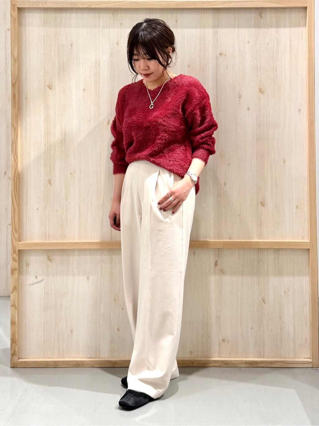 nanaさんの「THE SHOP TK｜【ぎゅっとされているような暖かさ】撥水中綿ブルゾン」を使ったコーディネート