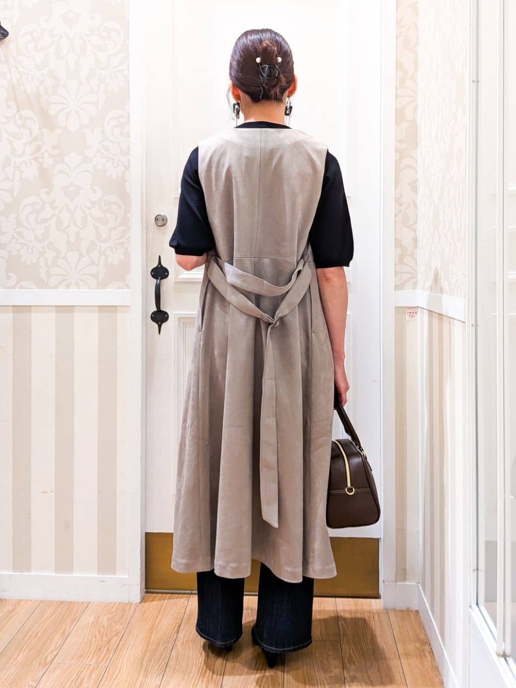 maiさんの「grove｜ひんやり多機能・やわらかドライタッチ五分袖プルオーバー」を使ったコーディネート