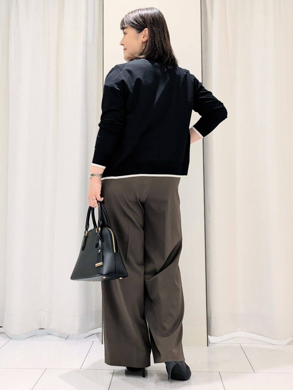 Onumaさんの「UNTITLED｜【アンサンブル可/薄手】ベーシッククルーネックカーディガン」を使ったコーディネート