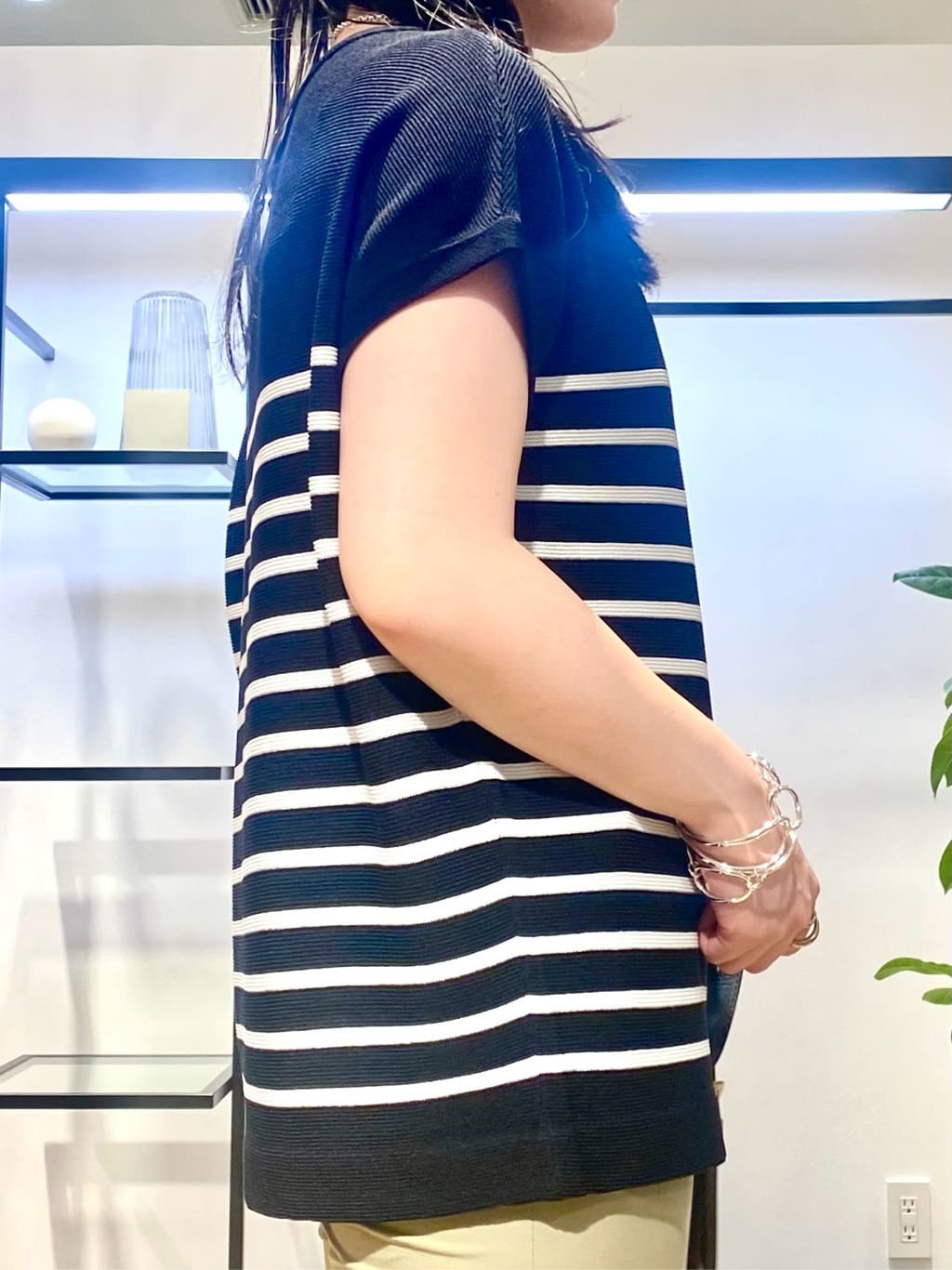 misakiさんの「INDIVI｜バイカラーショートネックレス」を使ったコーディネート