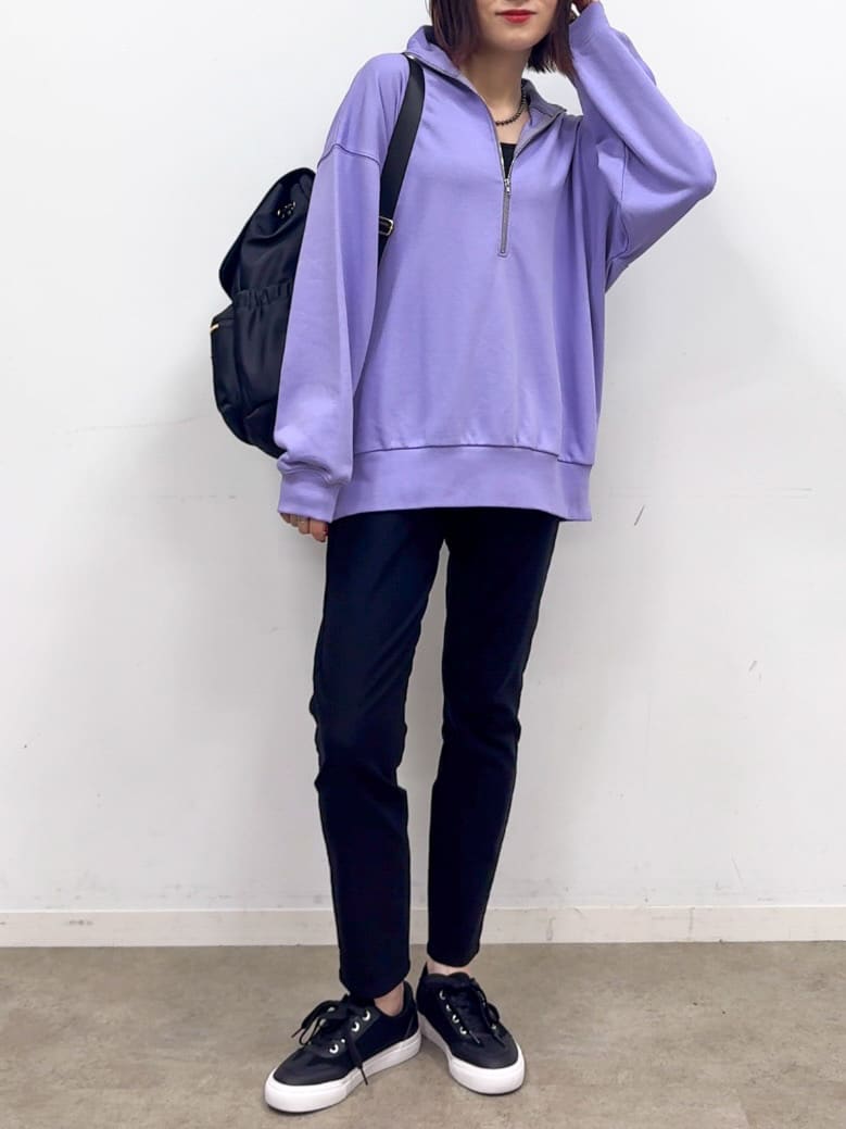 𝐜𝐡𝐢𝐤𝐚さんの「SHOO･LA･RUE｜【洗濯機可/S-LL】フィット感が心地よい ハイパーストレッチスキニー裏起毛」を使ったコーディネート
