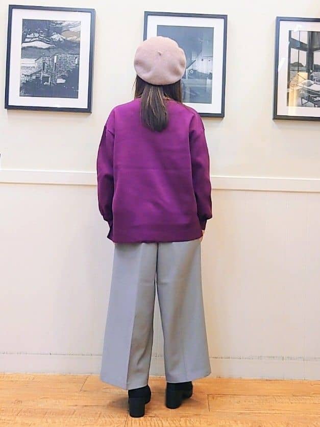 nao.さんの「SHOO･LA･RUE｜【着丈選べる】大人のきれいめスタイルに ウールフィール ワイドパンツ」を使ったコーディネート