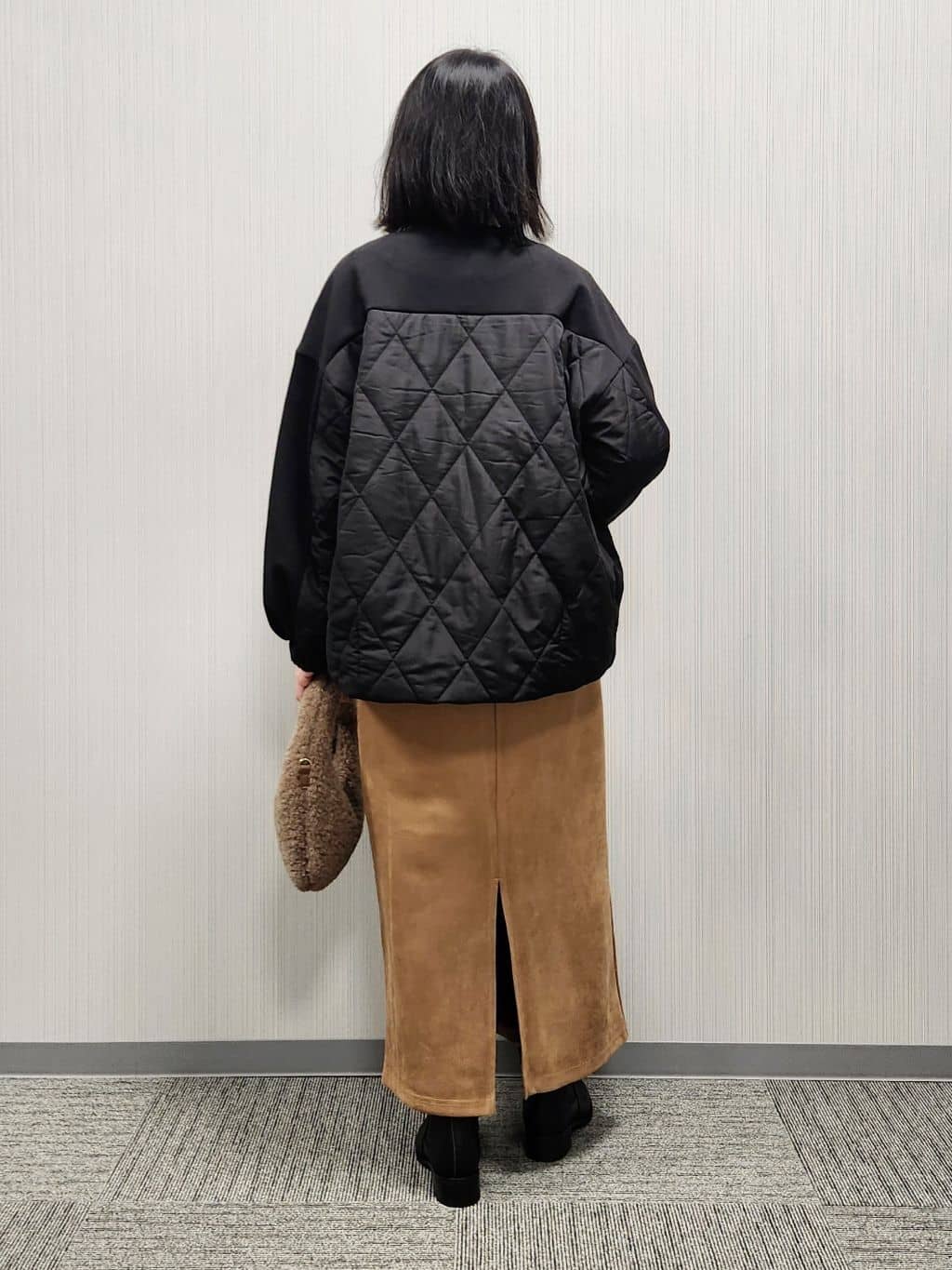 naraさんの「Dessin｜ダンボールジップブルゾン」を使ったコーディネート