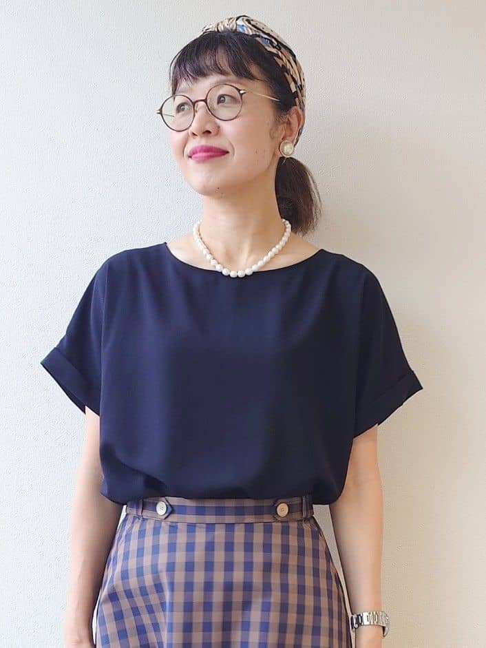 MUTSUKOさんの「UNTITLED｜メタリックメッシュトート」を使ったコーディネート