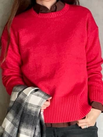 sskさんの「OPAQUE.CLIP｜ウールライクメルトンノーカラーコート【洗濯機洗い可】」を使ったコーディネート