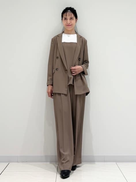 kayoさんの「INDIVI｜【軽く羽織れる！】ダブルジャケット」を使ったコーディネート