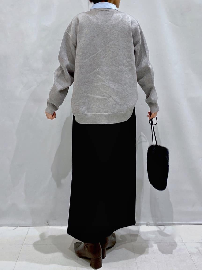 Bonさんの「OPAQUE.CLIP｜襟付きロゴジャカードニット【洗濯機OK】」を使ったコーディネート