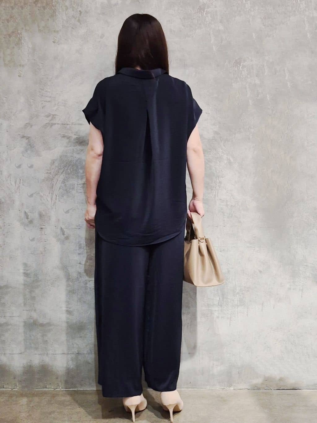 ひさえさんの「THE SHOP TK｜コットンライクブラウス【接触冷感/洗濯機OK/UV/セットアップ可】」を使ったコーディネート