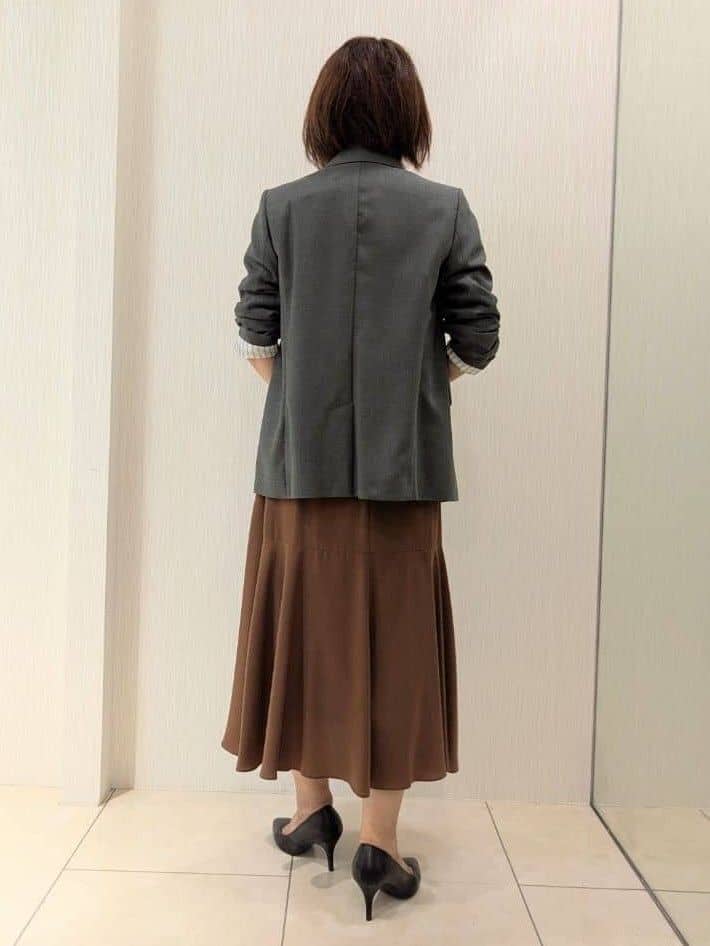 u-macoさんの「UNTITLED｜【セットアップ可】ウールライク ダブルブレストジャケット」を使ったコーディネート