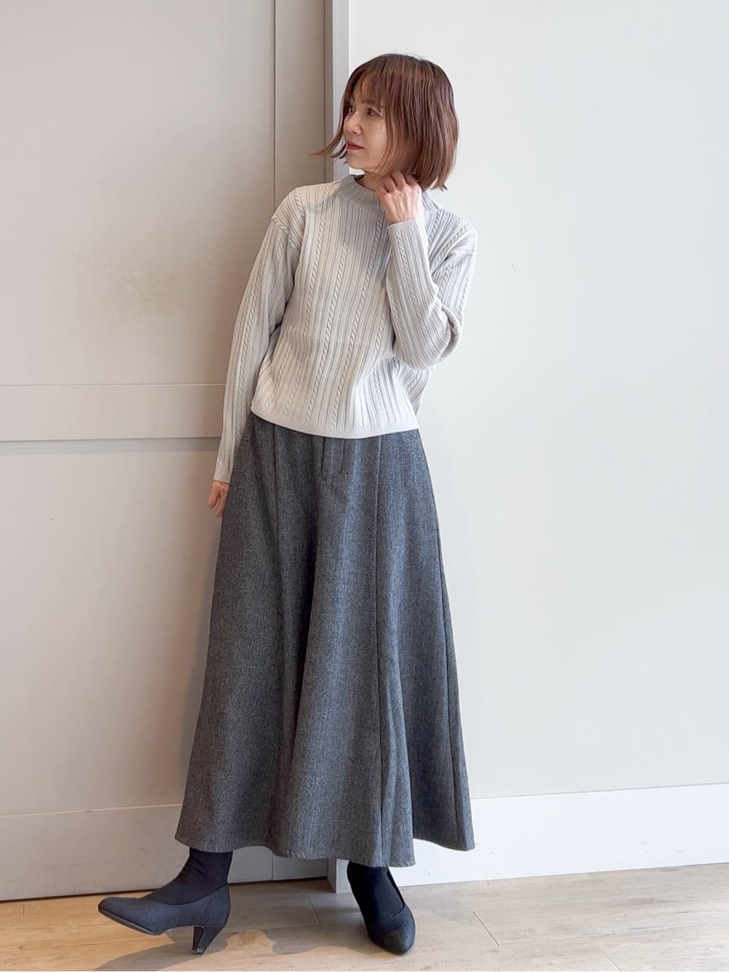 yamakoさんの「grove｜【名品アウター／800FP・多機能】つつまれダウンショート」を使ったコーディネート