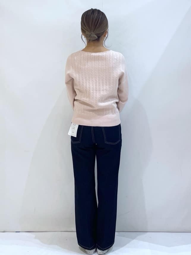 manaさんの「OPAQUE.CLIP｜《丈が選べる》ストレートデニムパンツ【洗濯機洗い可】」を使ったコーディネート
