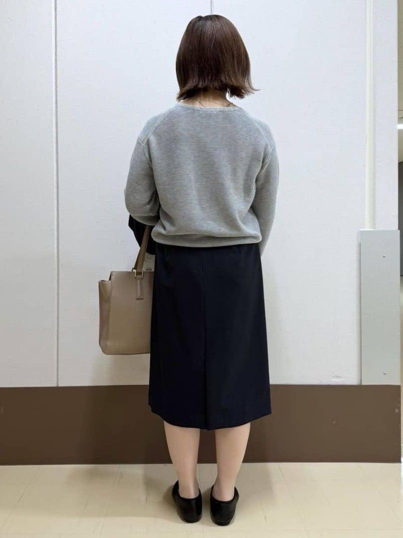 Rikoさんの「INDIVI｜【洗える／通勤／スーツ】メランジストレッチ テーラージャケット」を使ったコーディネート