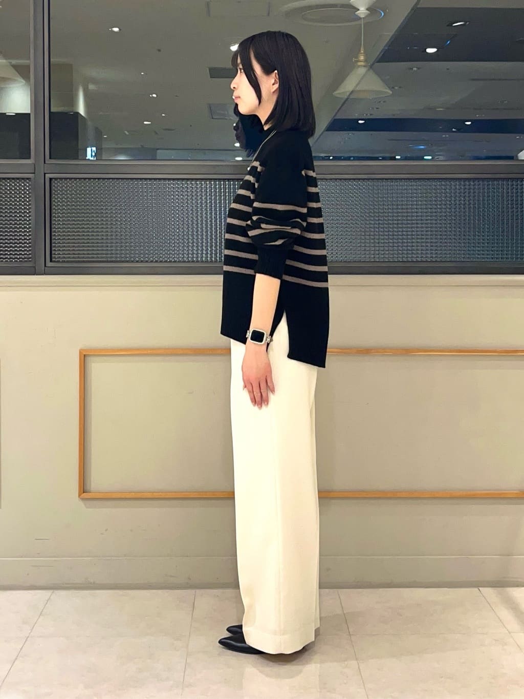 kumiさんの「INDIVI｜【冬ニット人気NO．1！／カシミヤ混】ミドルゲージハイネックニット」を使ったコーディネート