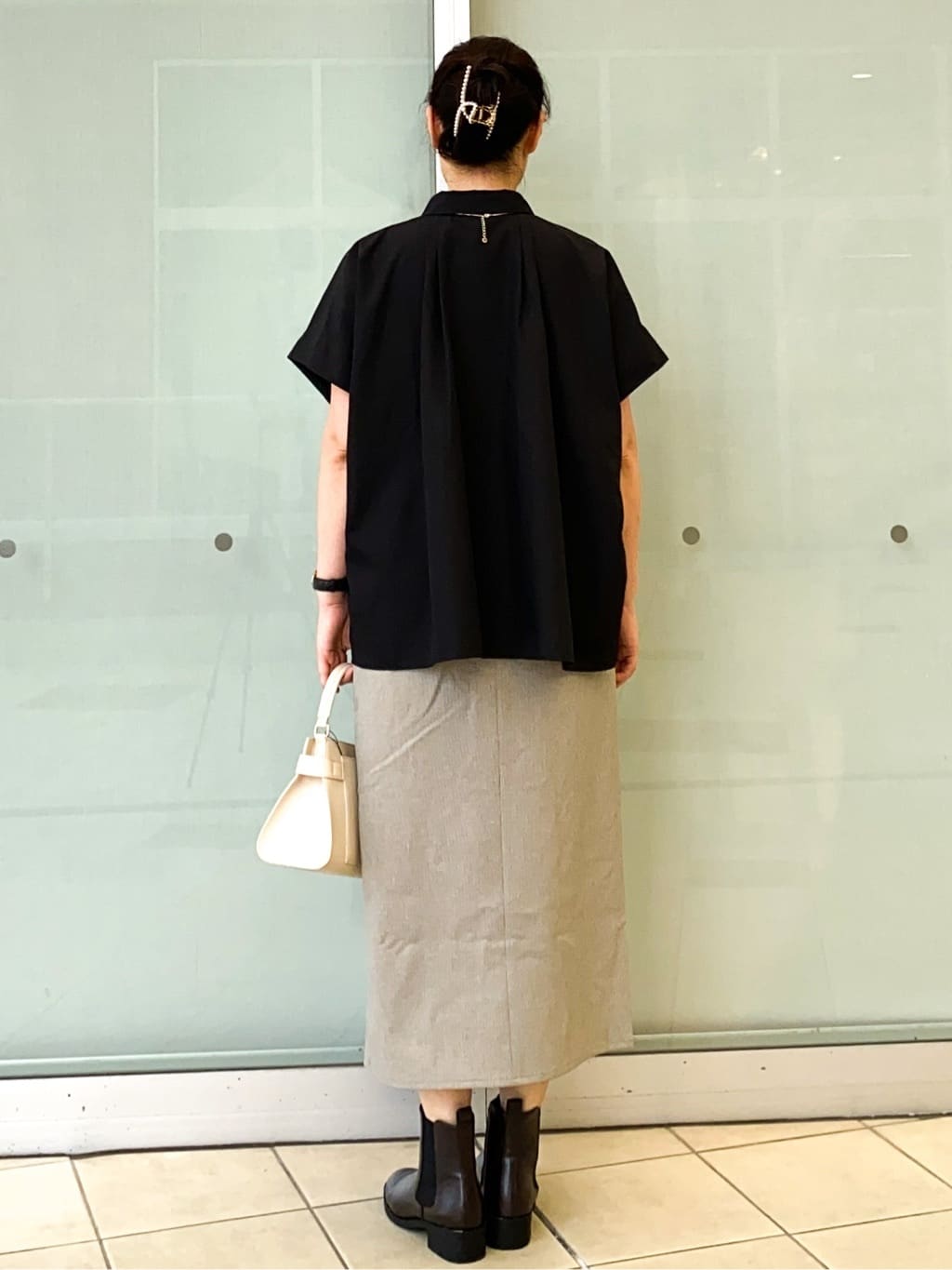 Jeanさんの「OPAQUE.CLIP｜《andGIRL掲載》リラクシーシャツ【洗濯機洗い可】」を使ったコーディネート