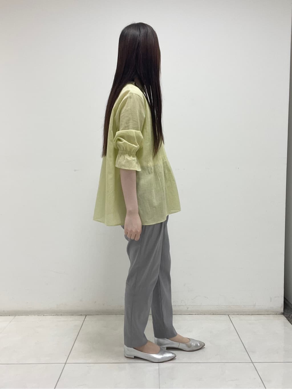mさんの「INDIVI｜【洗える/コットン】ピンタックシアーブラウス」を使ったコーディネート