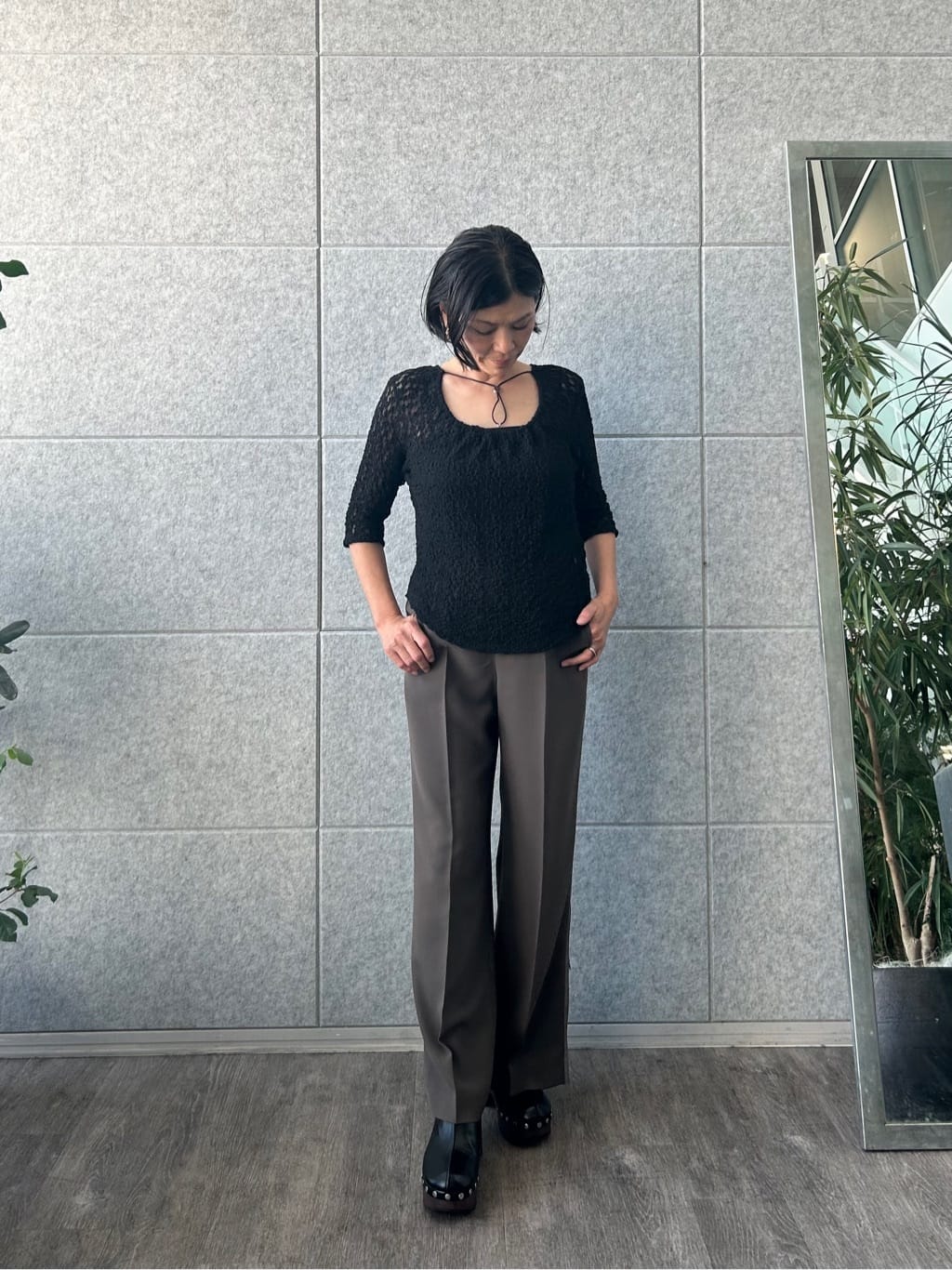 yukoさんの「CODE A｜lace layered pullover」を使ったコーディネート