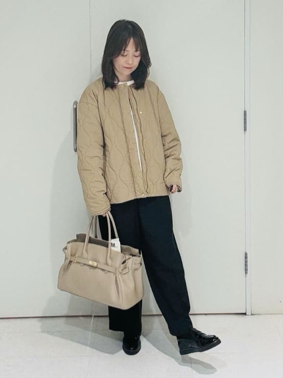 makiさんの「UNTITLED｜【アンサンブル可/洗える】ウールミラノリブニット」を使ったコーディネート
