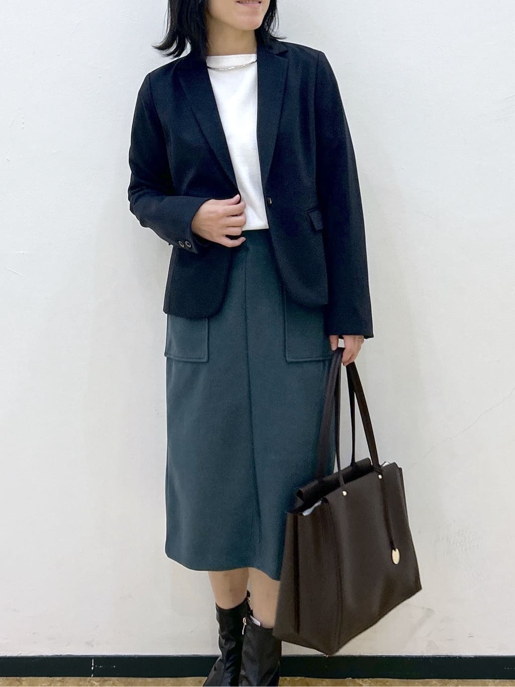 su.さんの「index｜《5色展開／XS-LLサイズ》ストレッチテーラードジャケット／セットアップ対応【イージーアイロン】」を使ったコーディネート