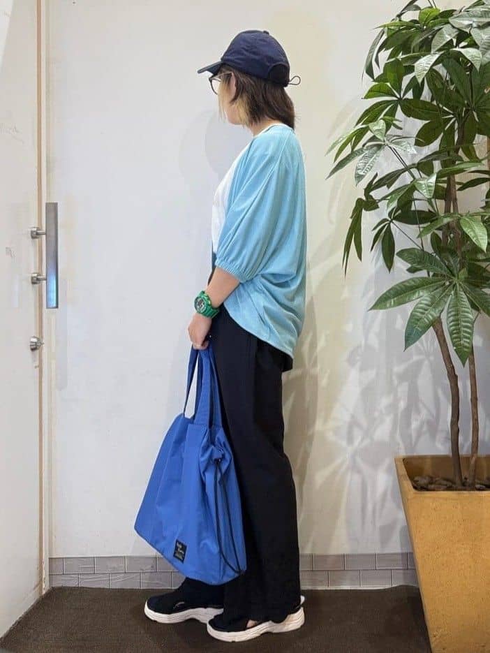 misakiさんの「SHOO･LA･RUE｜【UV/さらさらタッチ】女性らしさ漂う 5分袖ボレロカーディガン」を使ったコーディネート