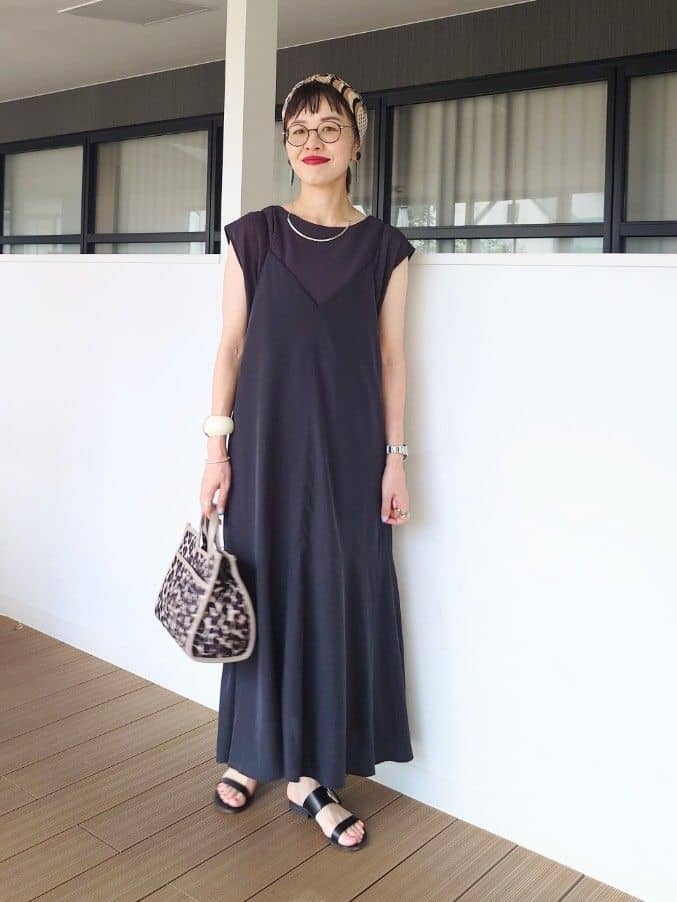 MUTSUKOさんの「UNTITLED｜【ジャージ素材】インナードッキングシアーカットソー」を使ったコーディネート