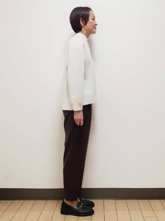 yuuさんの「Reflect｜【一枚で着映え◎／ゆったりシルエット】ラメ&times;スパンコールウール混ニット」を使ったコーディネート