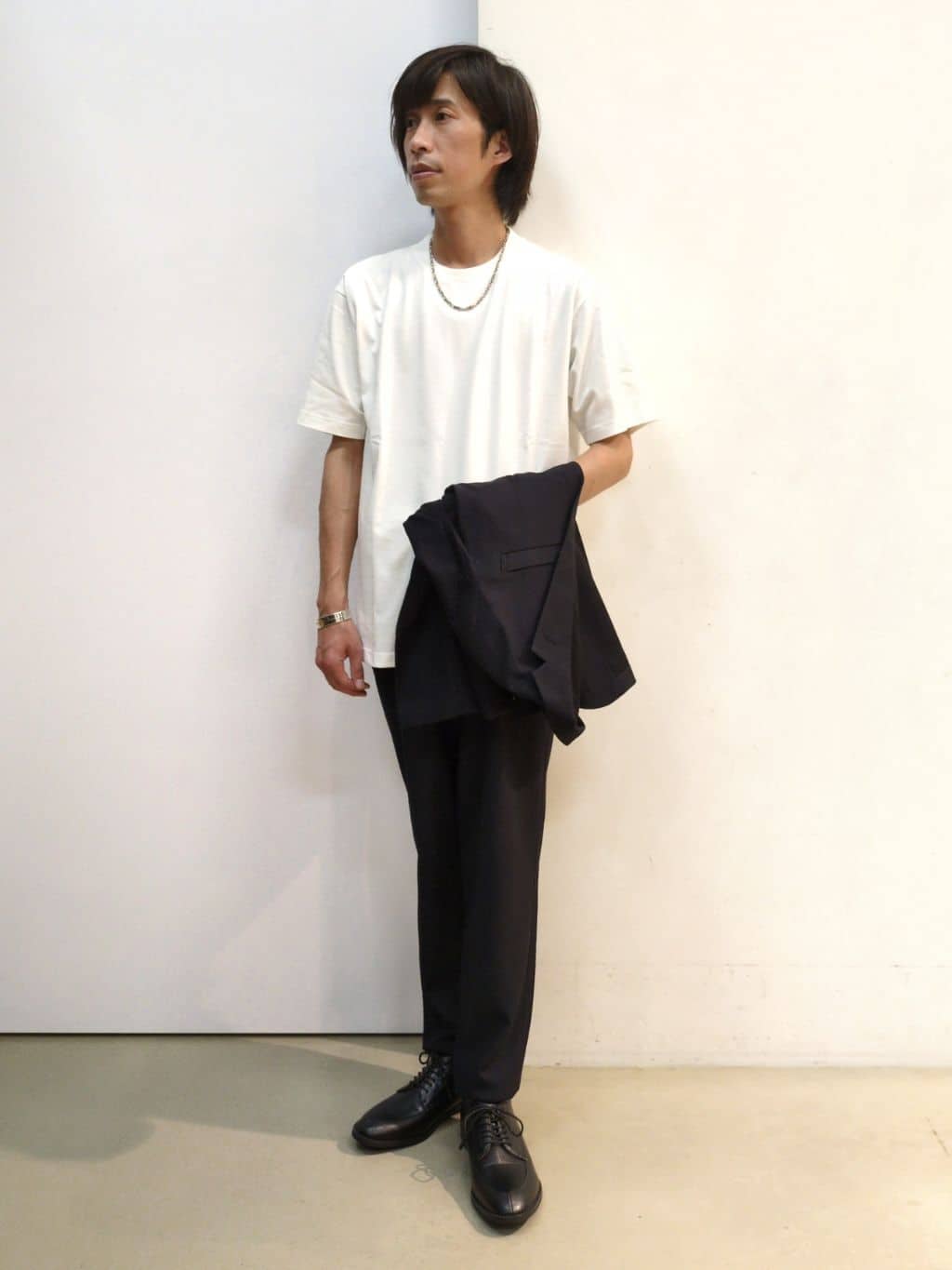 takeさんの「THE SHOP TK｜シャリルジャージ ジャケット　洗濯機OK/吸水速乾/イージーケア/セットアップ可」を使ったコーディネート