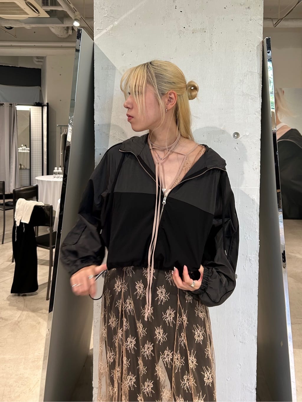 honoka Aさんの「CODE A｜urban light crop blouson」を使ったコーディネート