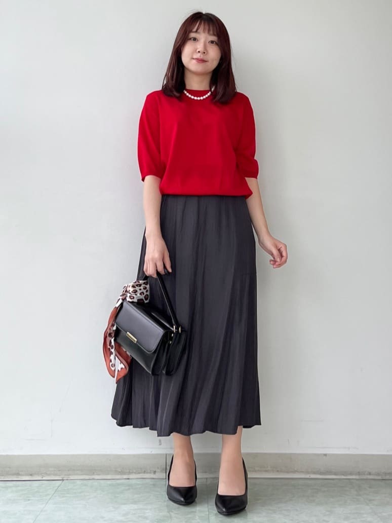 KAHOさんの「UNTITLED｜【アンサンブル可/六分袖/洗える】ウールシルクニット」を使ったコーディネート