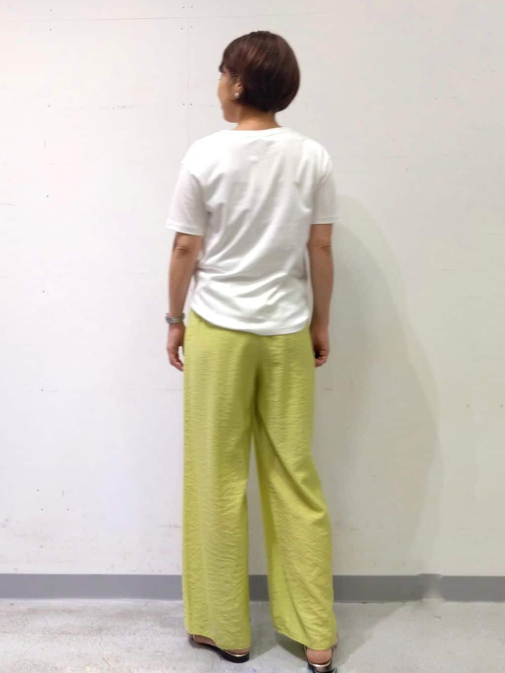Kさんの「INDIVI｜【洗える／UVケア／SETUP可能】ドロストワイドパンツ」を使ったコーディネート
