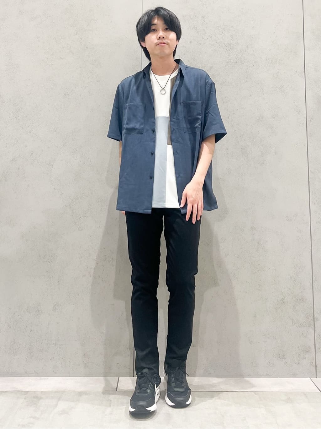 SHI-MAさんの「THE SHOP TK｜ツイルブロッキング 半袖Tシャツ 洗濯機OK」を使ったコーディネート
