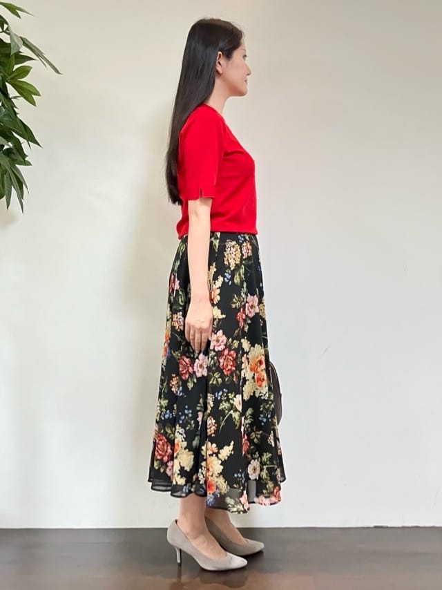 カレンさんの「UNTITLED｜【アンサンブル可/薄手】ベーシッククルーネックカーディガン」を使ったコーディネート