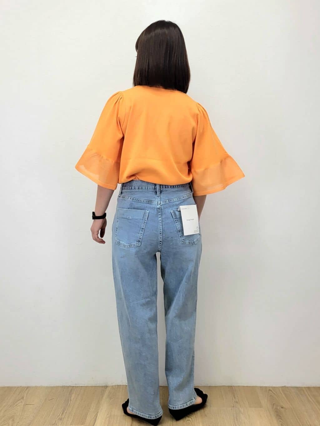 LISAさんの「OPAQUE.CLIP｜《5色展開》シアーフレアスリーブニット【洗濯機洗い可】」を使ったコーディネート