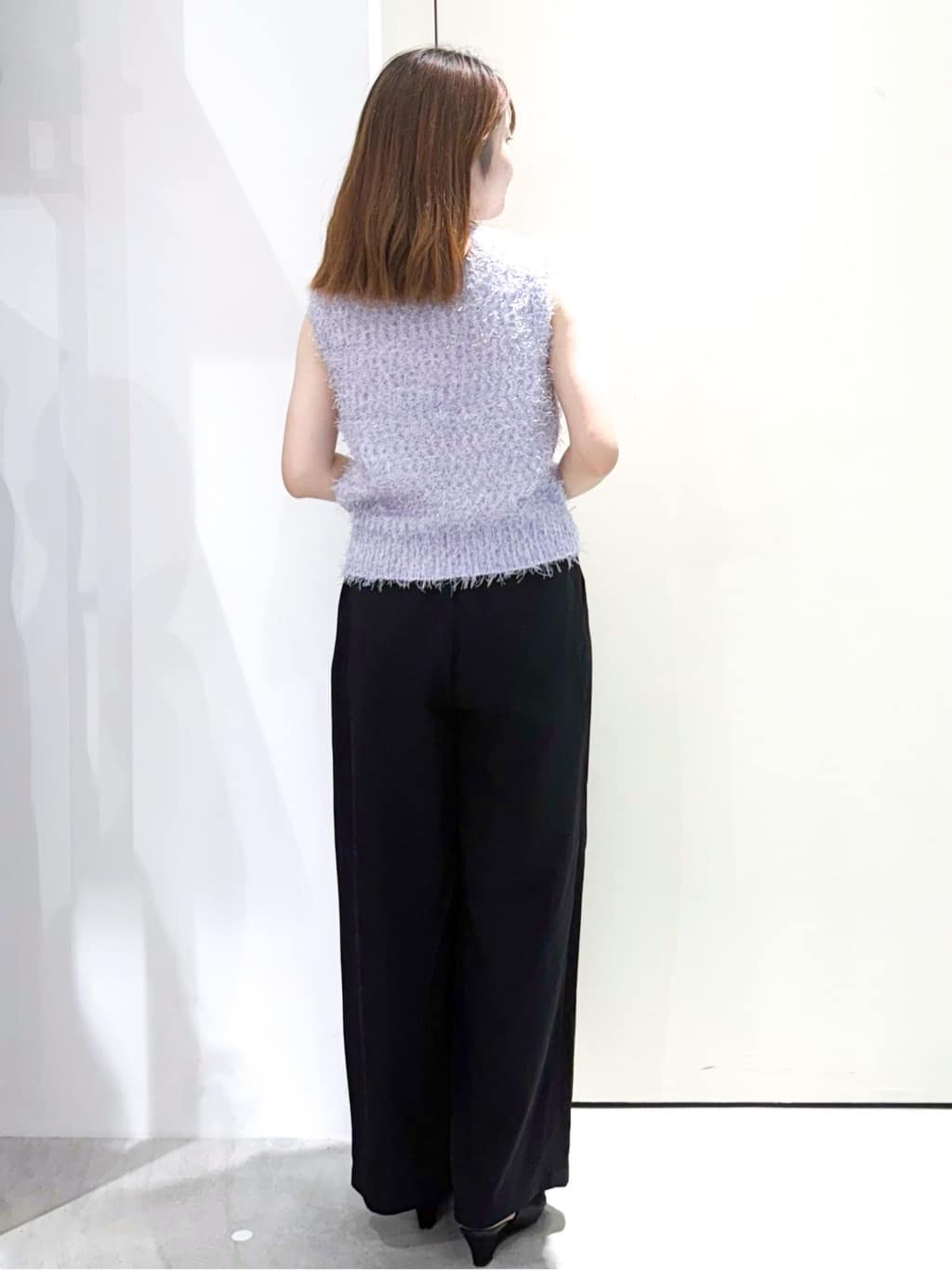sayaさんの「OPAQUE.CLIP｜《Can Cam掲載》フリンジシャギーコンパクトベスト【洗濯機洗い可】」を使ったコーディネート