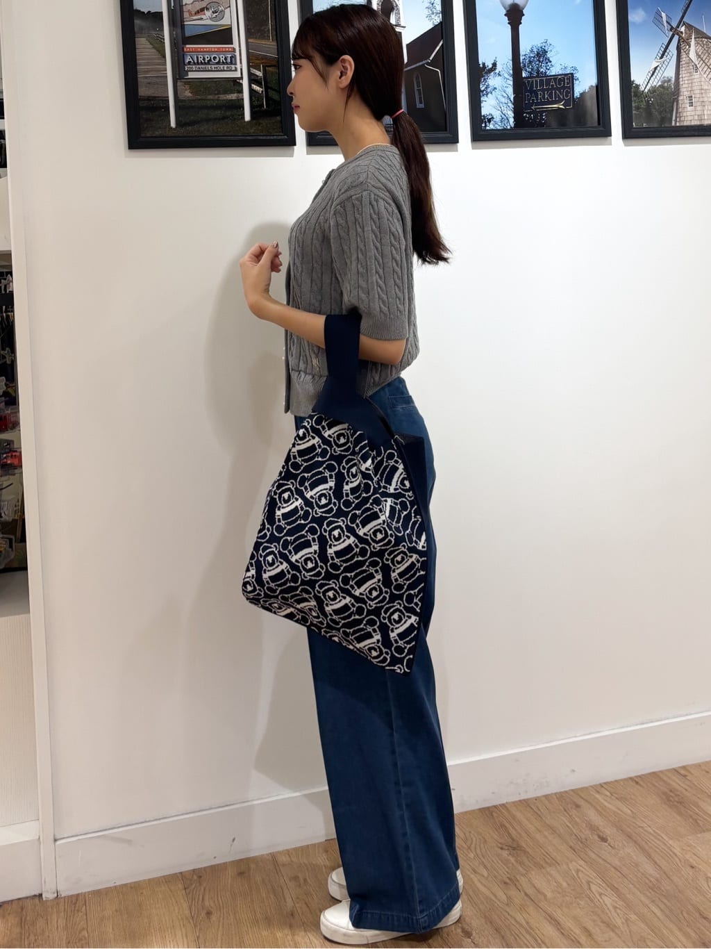Ririkaさんの「Dessin｜ケーブルカーディガン」を使ったコーディネート