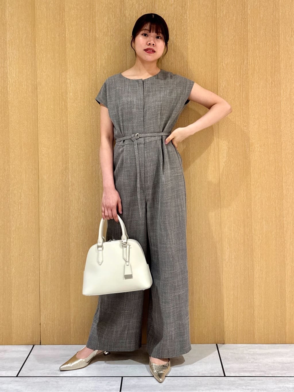 nanaさんの「UNTITLED｜【接触冷感/オールインワン/洗える】梳毛調合繊コンビネゾン」を使ったコーディネート