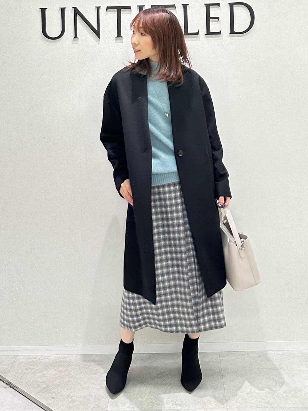 Miwaさんの「UNTITLED｜【大人な品格/ふわふわニット】フォックスカシミヤ コクーンニット」を使ったコーディネート