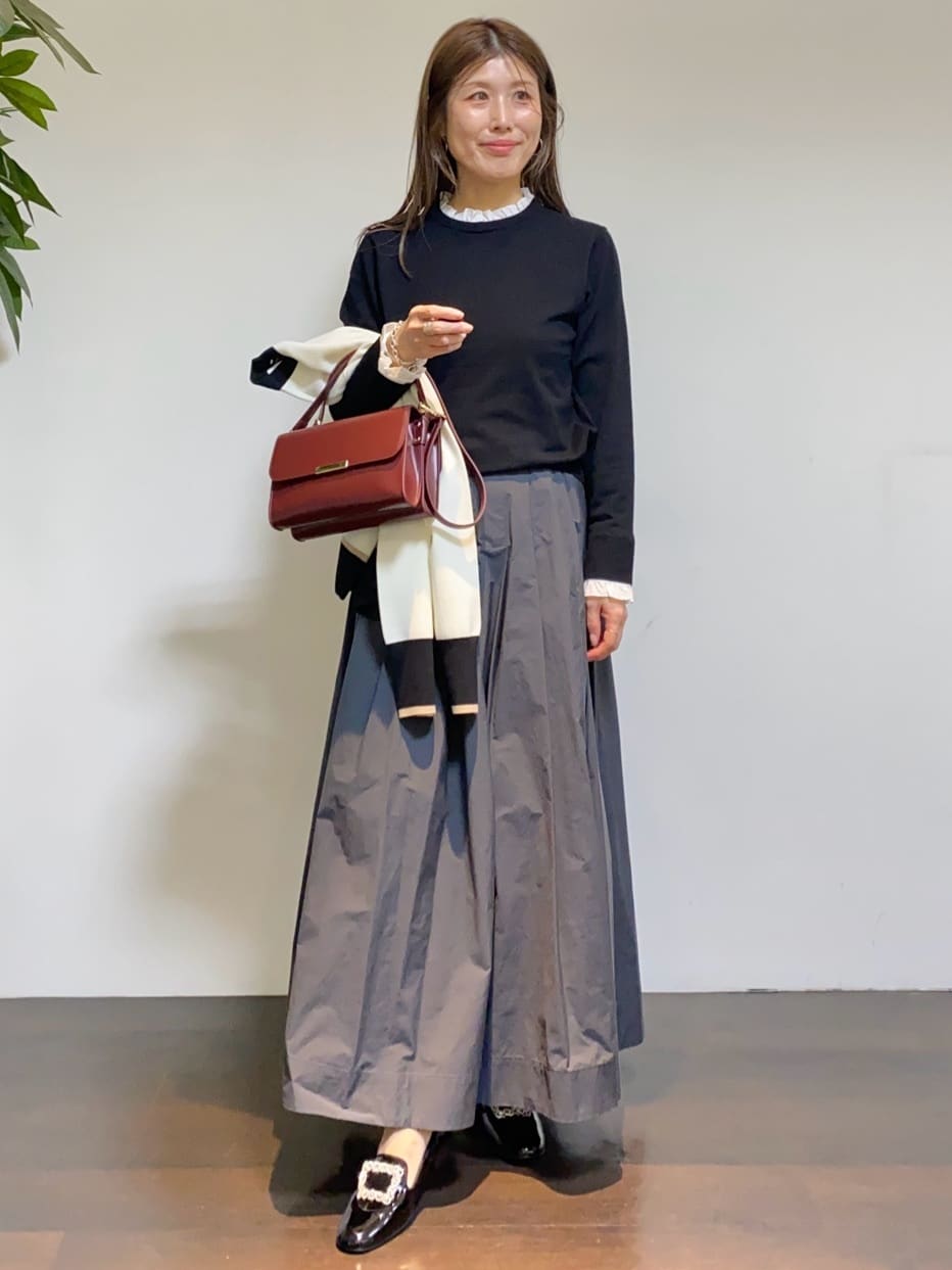 tomoさんの「UNTITLED｜【アンサンブル可/ジャケット風】ウールミラノリブカーディガン」を使ったコーディネート