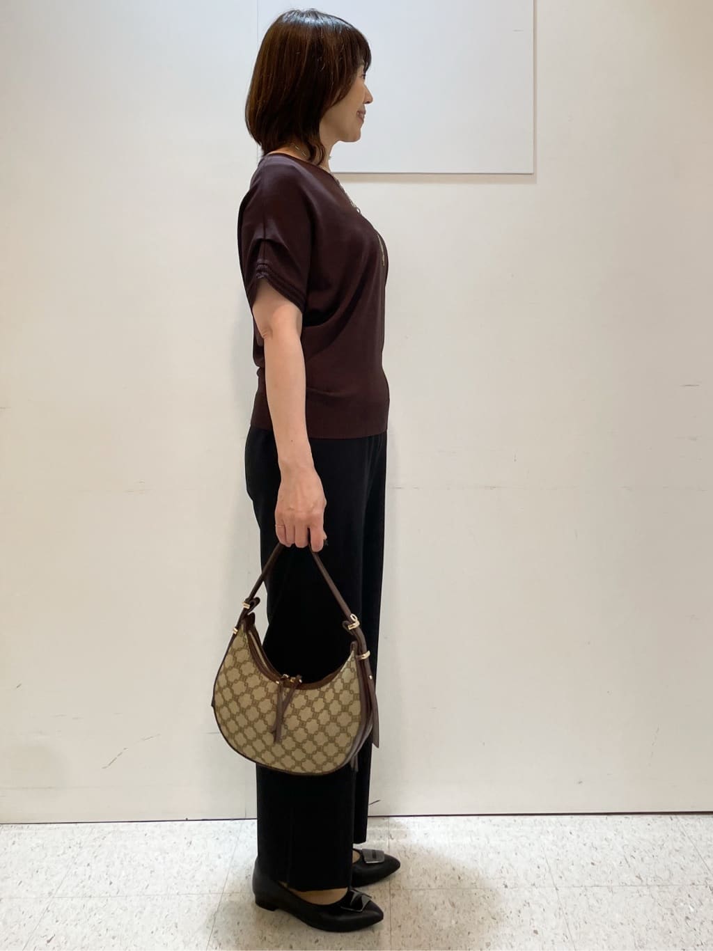 めいさんの「Reflect｜【選べる7色◎／手洗い可／二の腕カバー】半袖ニット」を使ったコーディネート