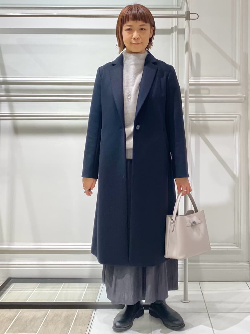 AKKOさんの「UNTITLED｜【大人な品格/ふわふわニット】フォックスカシミヤ コクーンニット」を使ったコーディネート