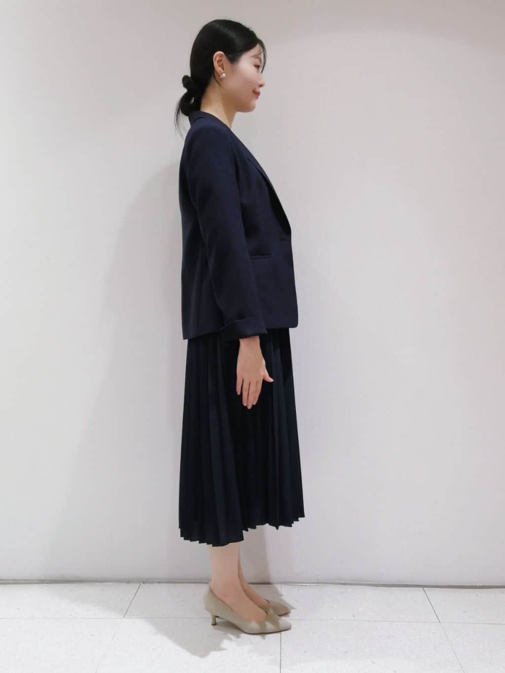 ayanoさんの「INDIVI｜◆【洗える】スタイルUPプリーツワンピース」を使ったコーディネート