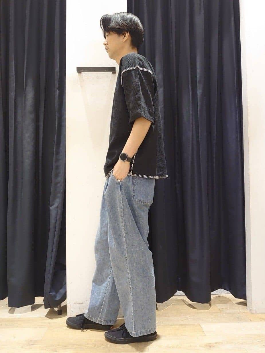 Fさんの「THE SHOP TK｜ステッチ刺繍半袖Tシャツ ビックシルエット」を使ったコーディネート