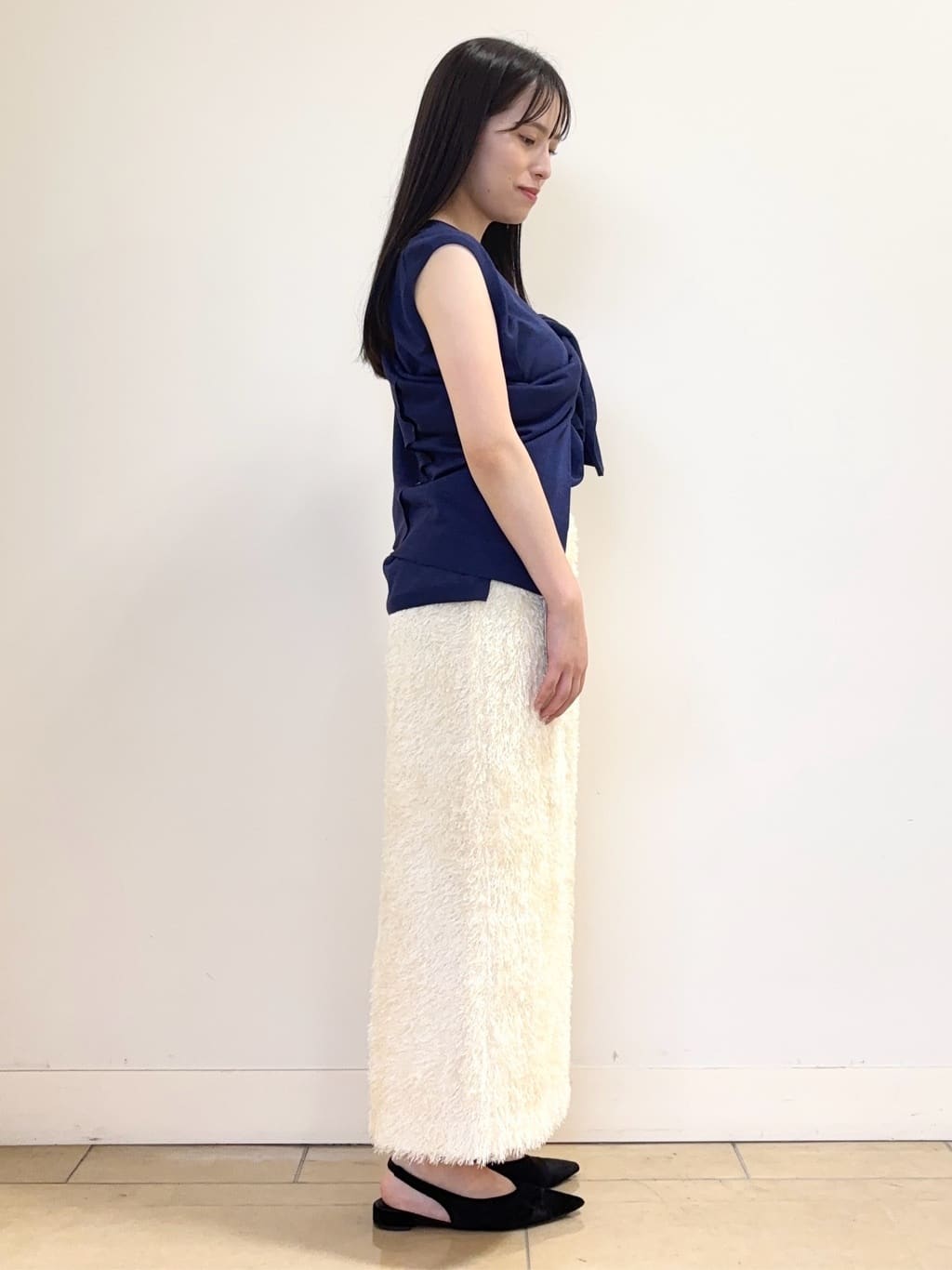 あやかさんの「UNTITLED｜【アンサンブル可/洗える】シアーノースリーブ プルオーバー」を使ったコーディネート