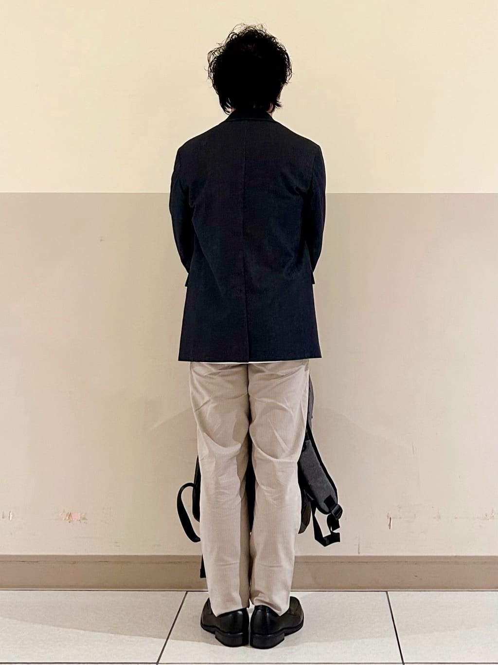KENJI Iさんの「THE SHOP TK｜エバーデニムジャケット【色落ちしにくい/洗濯機OK/ストレッチ/セットアップ可】」を使ったコーディネート