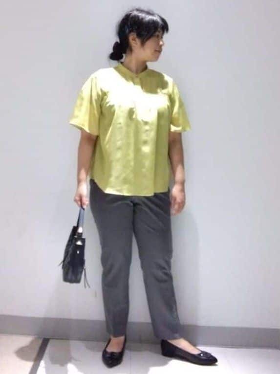sakoさんの「Reflect｜【選べる5色◎／マシンウォッシュ可】シャーリングデザインブラウス」を使ったコーディネート