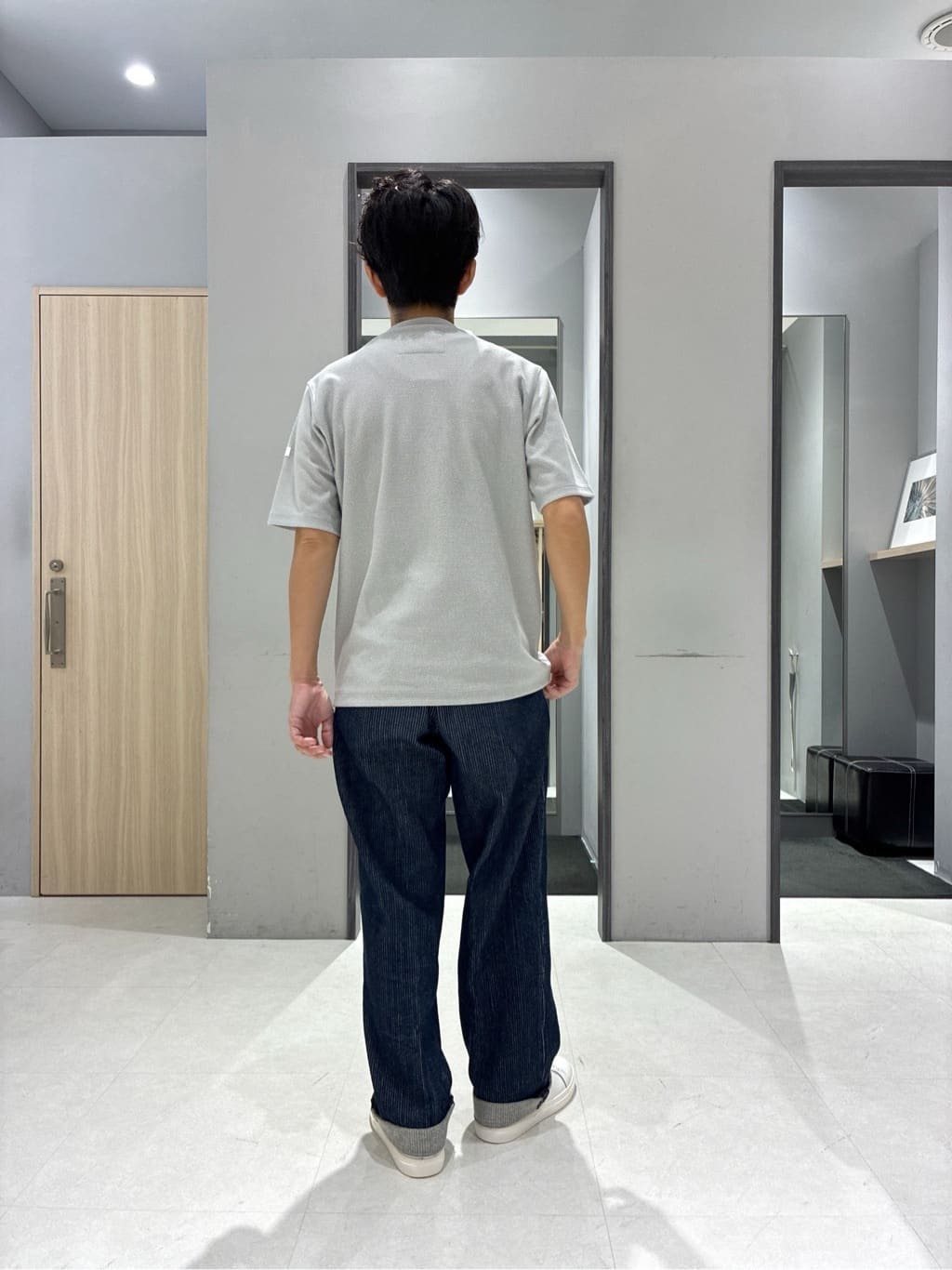 わいずみさんの「TAKEO KIKUCHI｜【抗菌防臭／9色5サイズ展開】ハニカムメランジ ポロシャツ」を使ったコーディネート