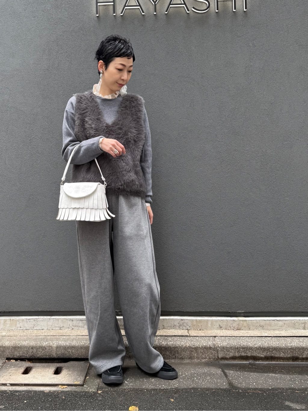 Kさんの「HIROKO HAYASHI｜FRANGIA（フランジャ）ショルダーバッグ」を使ったコーディネート