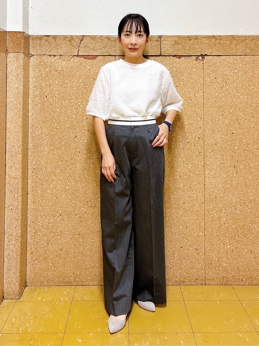 hattoriさんの「INDIVI｜ヘアリージャカードトップス」を使ったコーディネート