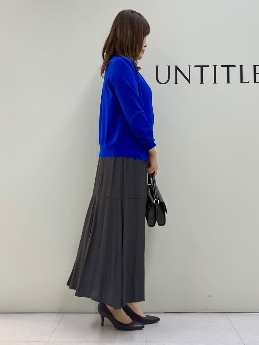 Sakaiさんの「UNTITLED｜【アンサンブル可/薄手/洗える】5分袖クルーニット」を使ったコーディネート