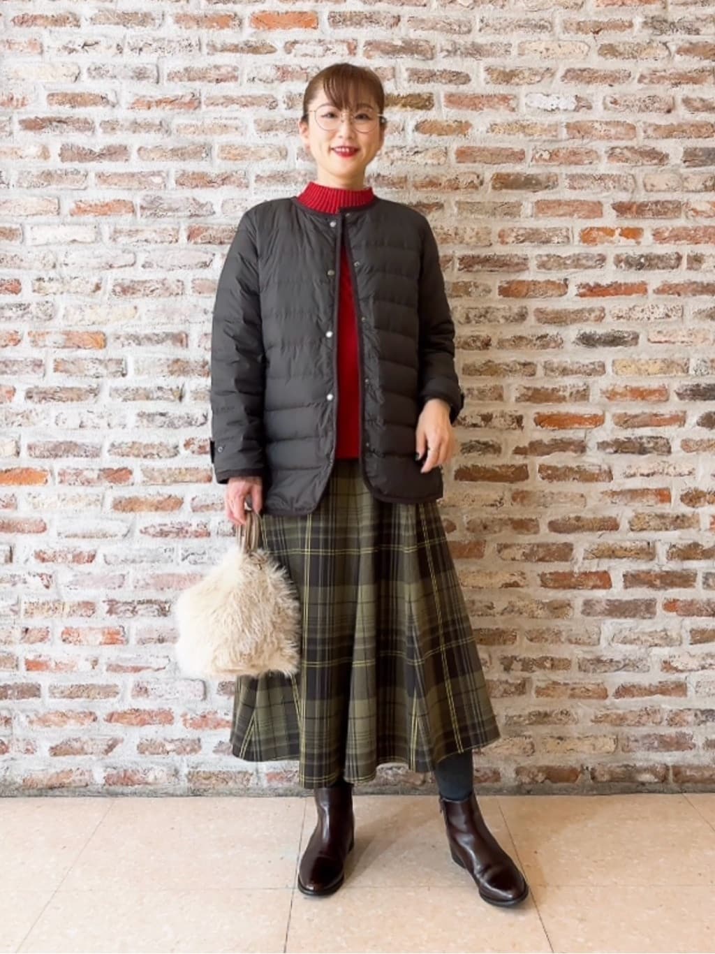 Yasucoさんの「Dessin｜【撥水・2WAY】ミュラーダウンコートミドル丈」を使ったコーディネート